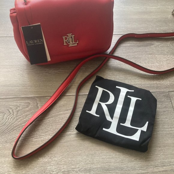 Ralph Lauren Bags Ralph Lauren Red Leather Crossbody Bag Poshmark